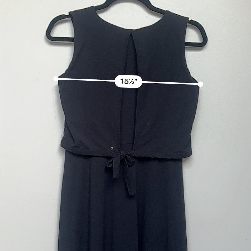 Cuyana Black Asymmetrical Overlay Dress Size X-Small - Picture 9 of 10